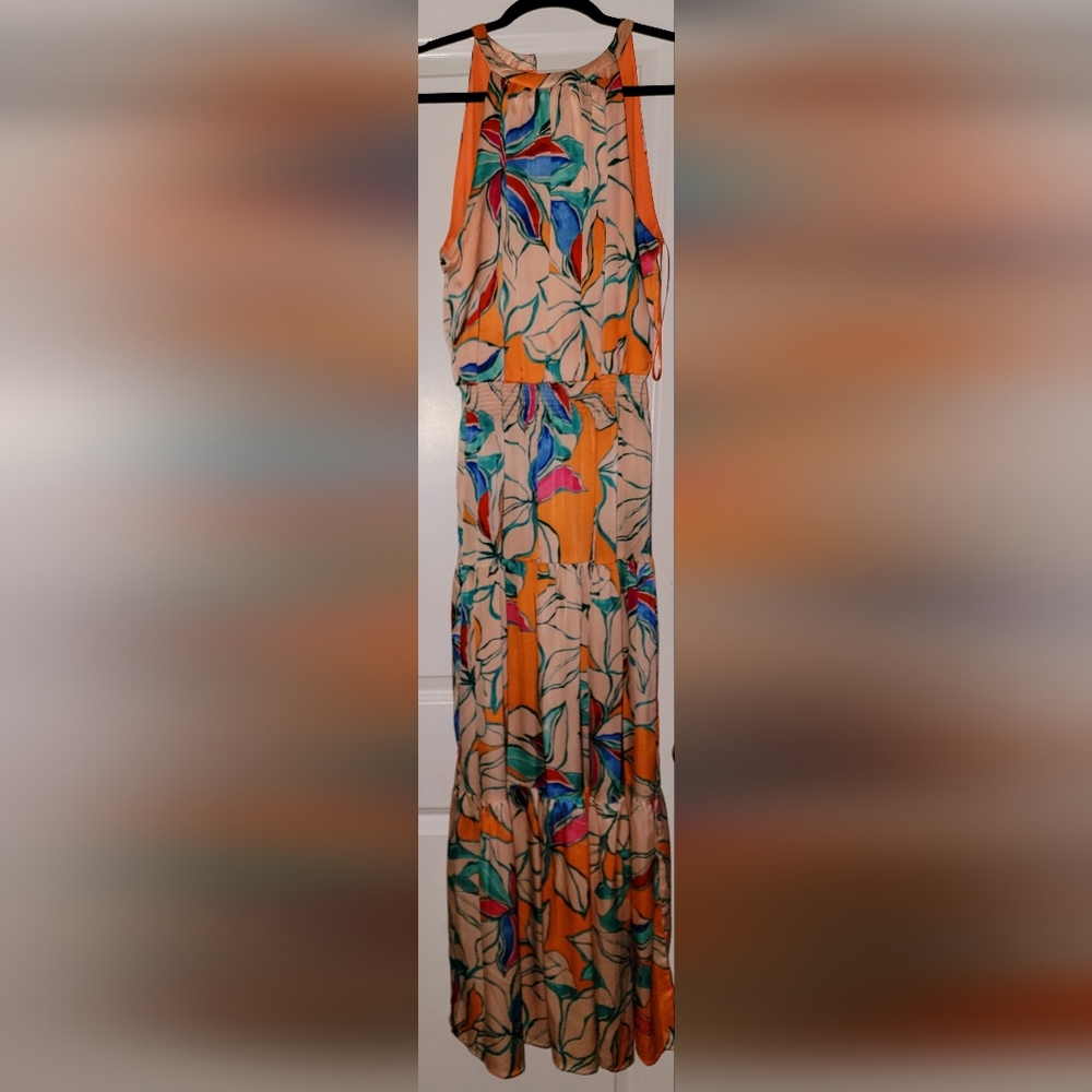 Flowy, bright colored sundress